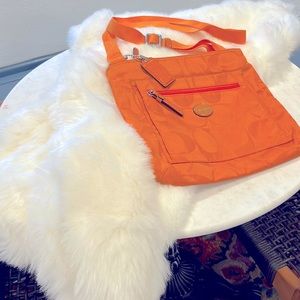 Coach Orange crossbody purse